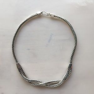 Sterling Silver Statement Necklace NWOT